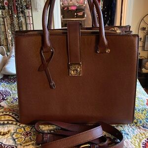 Sophisticated Burgundy Faux Leather Satchel